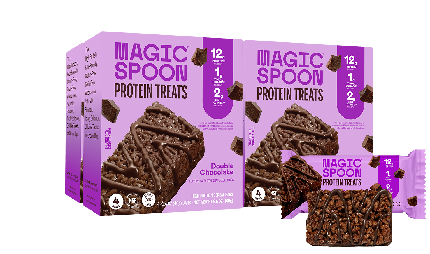 ダイエットサプリ happy magic Double Chocolate Cereal Treats | Chocolate Cereal Snack Bars