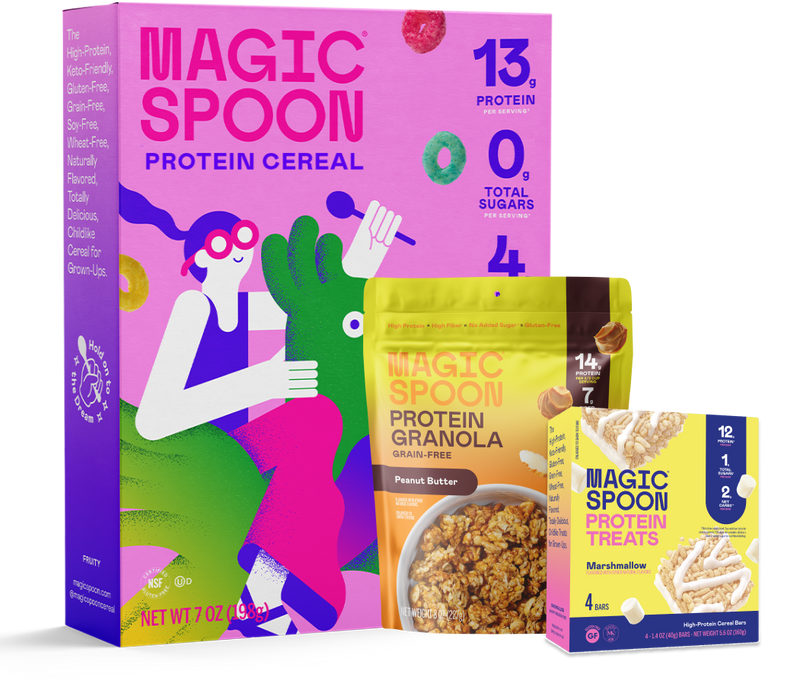Magic Spoon Menu High-Protein, Low Sugar Granola Clusters | Magic Spoon