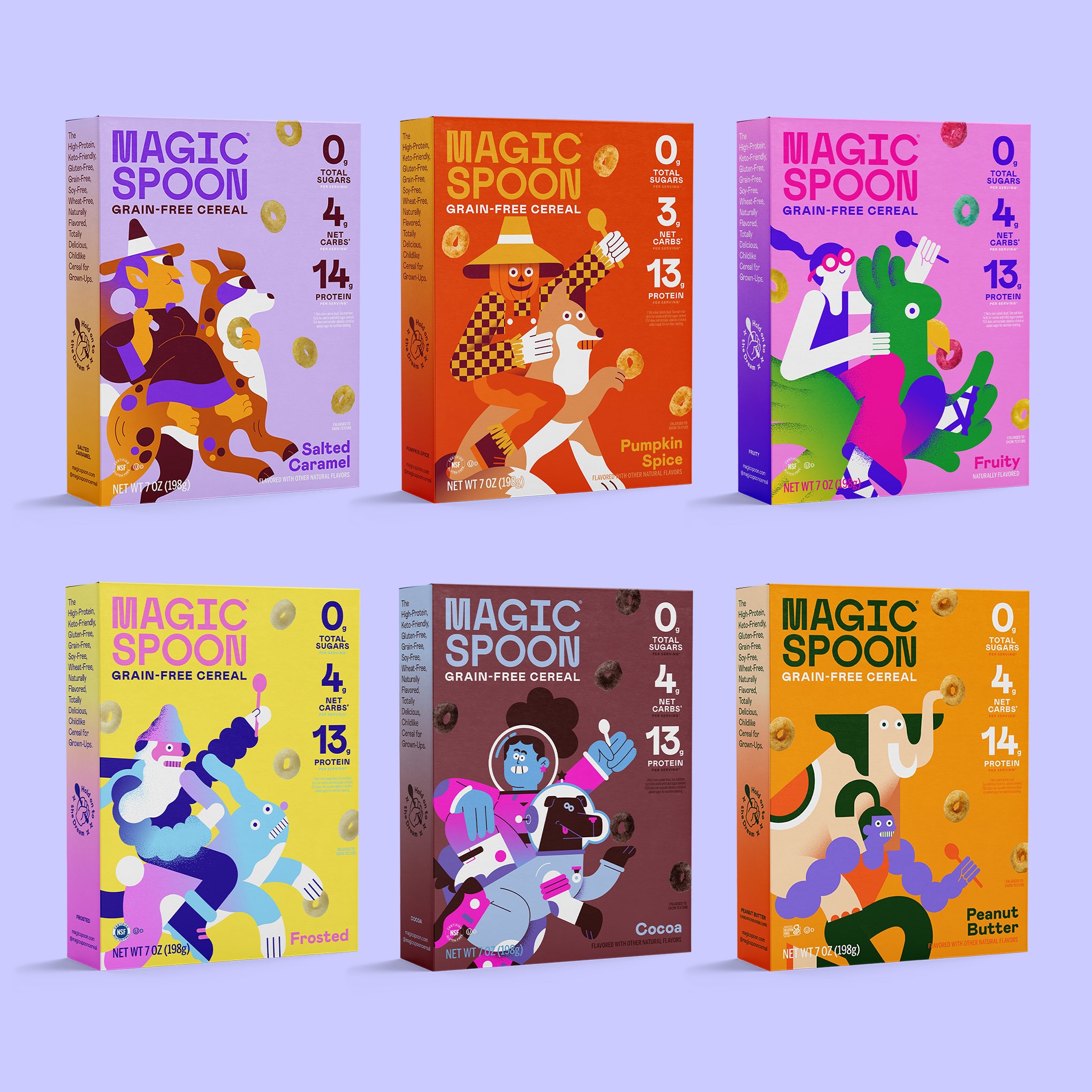 Magic Spoon Cereal Box Fronts