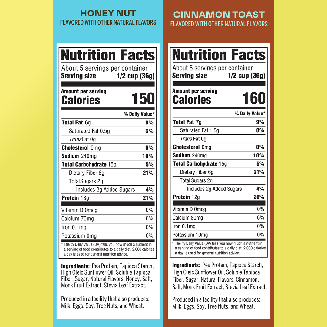 Magic Spoon Fiber Cereal 3-Pack – Honey Nut & Cinnamon Toast (2x) – High Fiber, Plant Protein, Low Sugar – Breakfast Cereal TTS