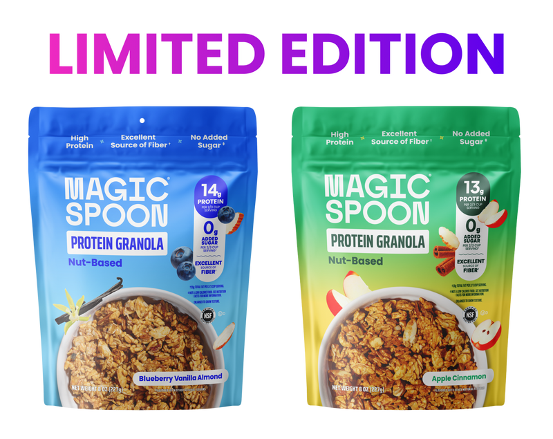 NEW! Apple Cinnamon and Blueberry Vanilla Almond Granola Granola