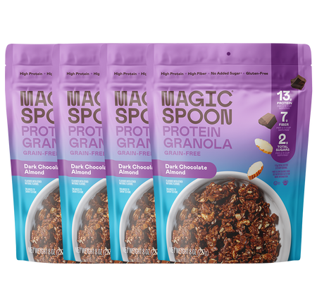 Magic Spoon Dark Chocolate Almond - 4 Bags of Granola at magicspoon.com
