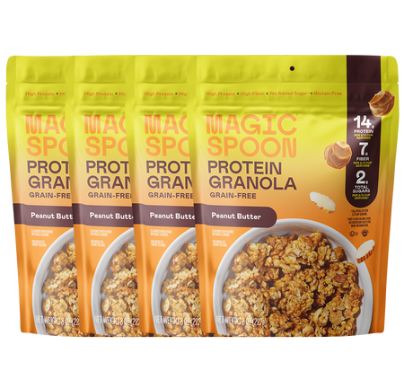 Magic Spoon Peanut Butter - 4 Bags of Granola at magicspoon.com