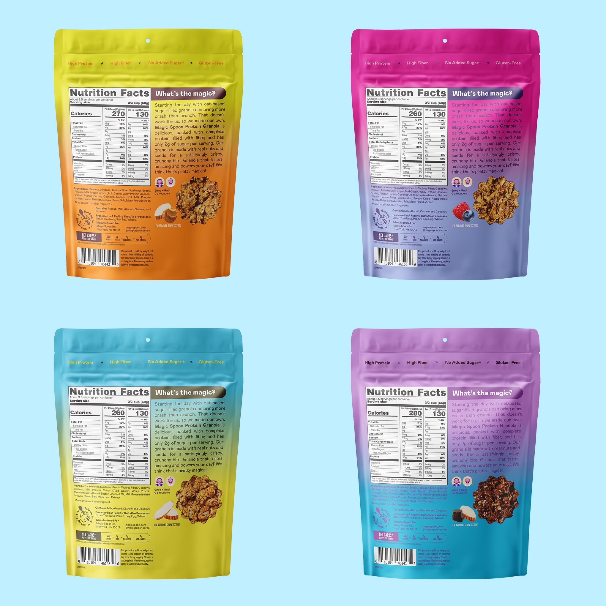 Variety 6 - 6 Bags of Granola