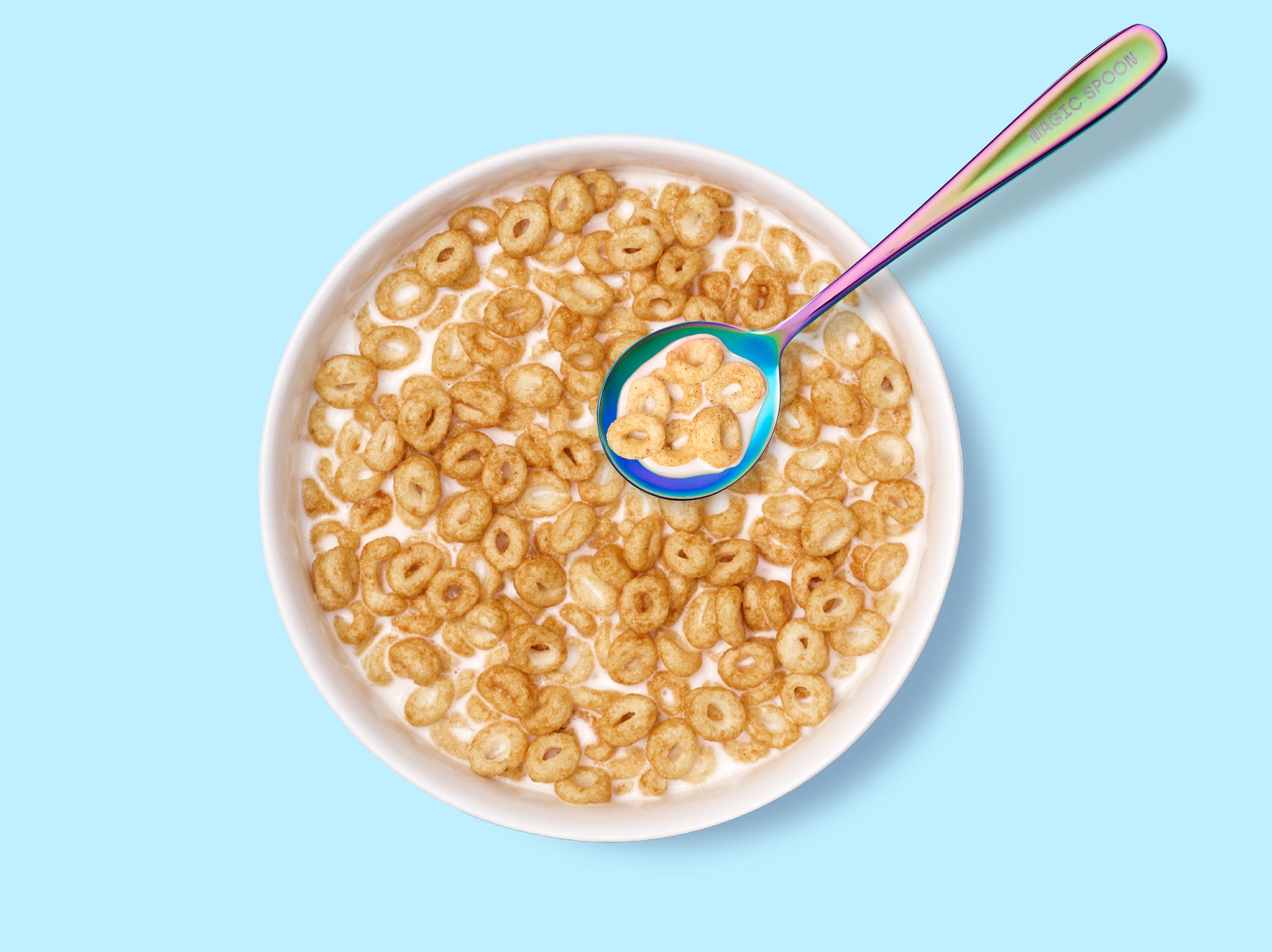 Bowl of Honey Graham Cereal