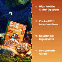 High Protein. Packed with Marshmallows.