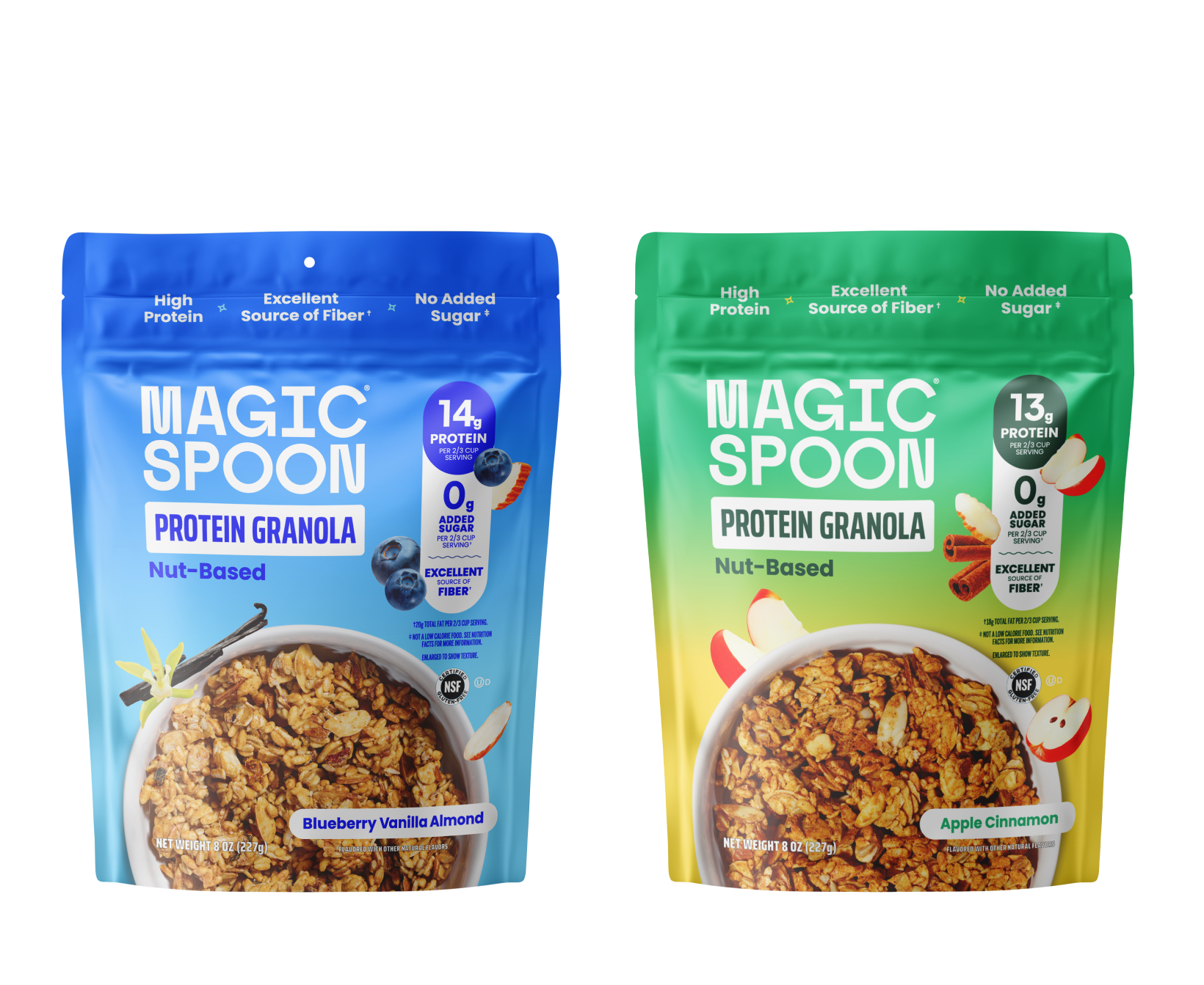 It's back! Apple Cinnamon and Blueberry Vanilla Almond Granola