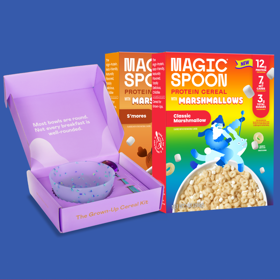 Magic Spoon Marshmallow Protein Cereal - 2 pack w/ bowl (TTS)
