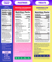 Mix 3-Pack - Fruity Cereal, Marshmallow Treats, Frozen Strawberry Pastry - TTS