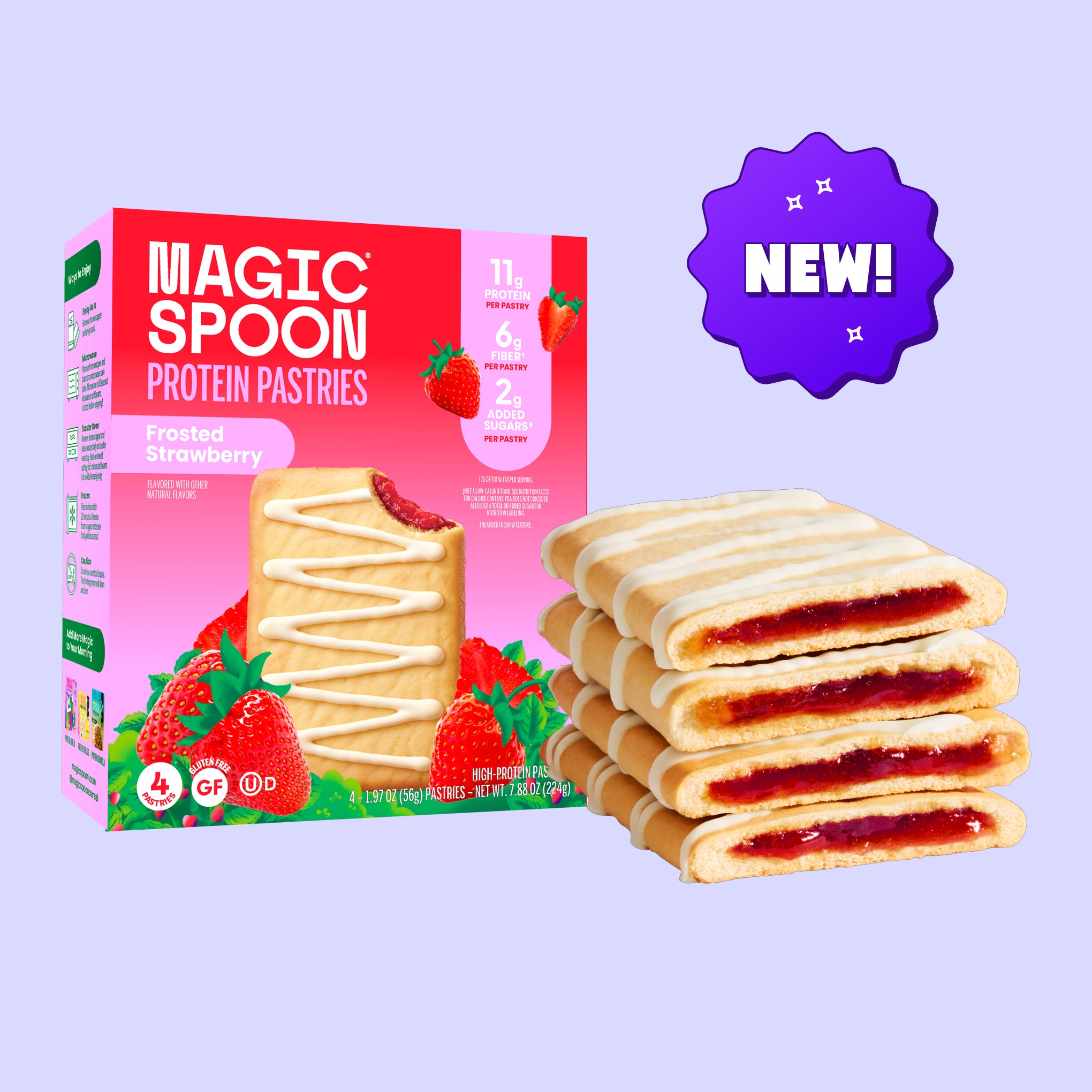 Magic Spoon Magic Spoon Frosted Strawberry Protein Pastries — product image