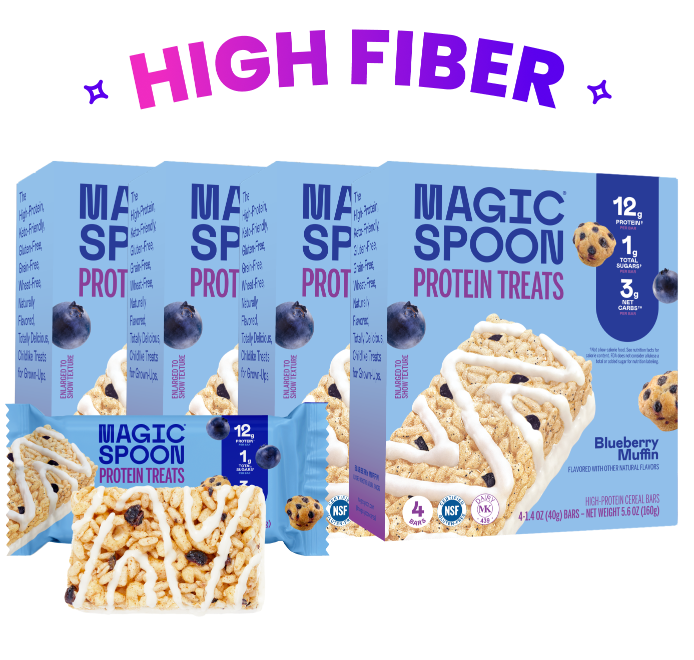 linear-gradient(to bottom, #B9D9F5 0%, #676AC3 100%) | Magic Spoon Blueberry Muffin Treats