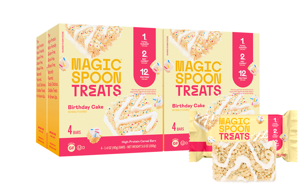 Birthday Cake Cereal Treats Birthday Cake Snack Bars Magic Spoon