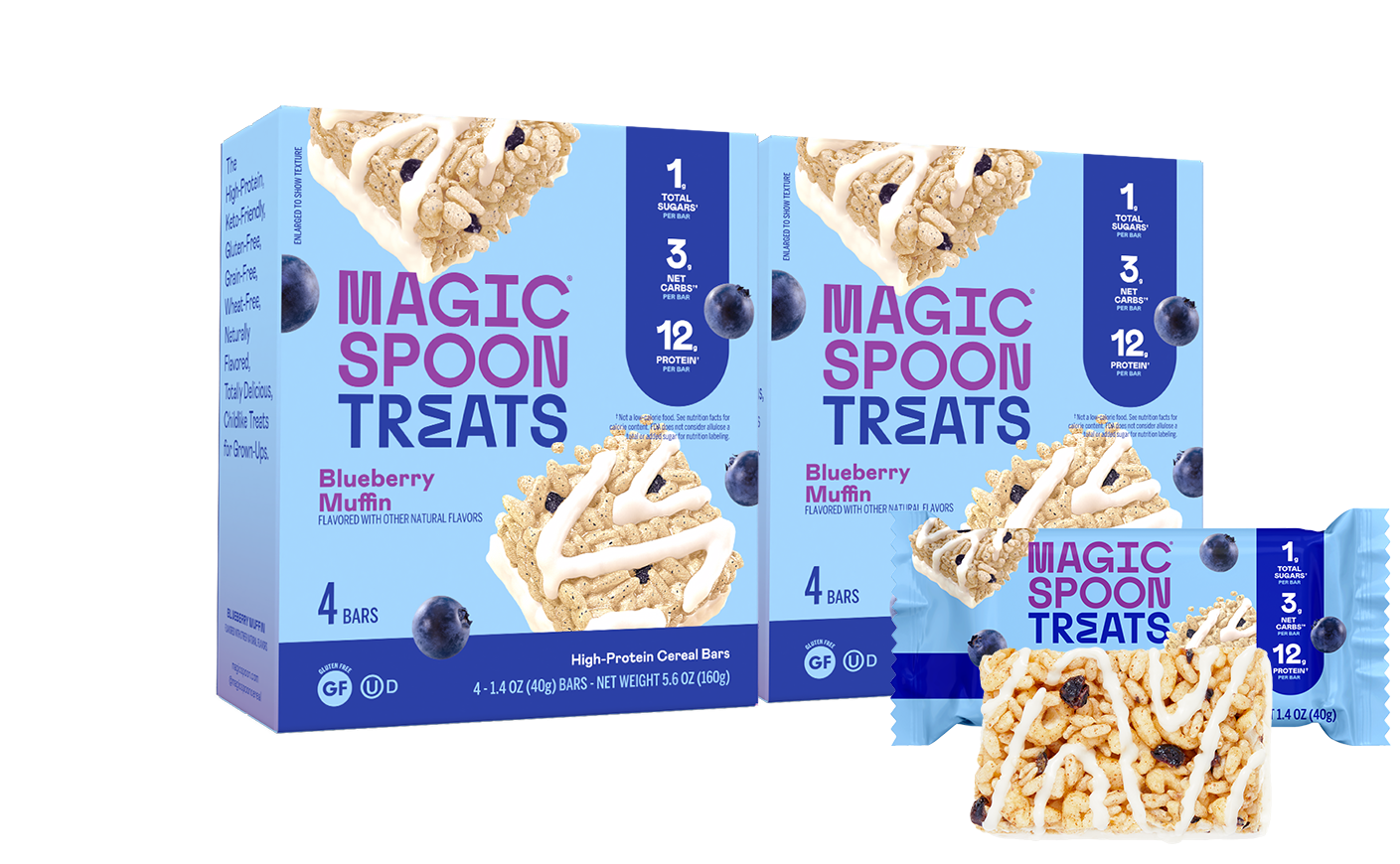 Treats! 8 Bars - Blueberry Muffin