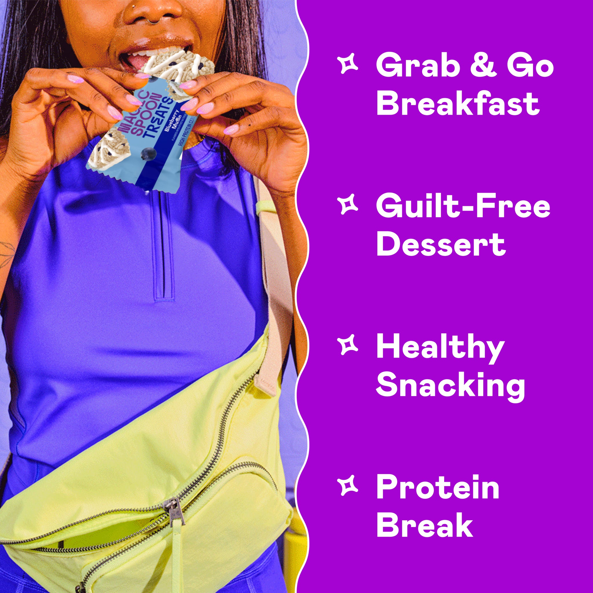 Magic Spoon Protein Treats 8 Bars (2 Boxes) - Blueberry