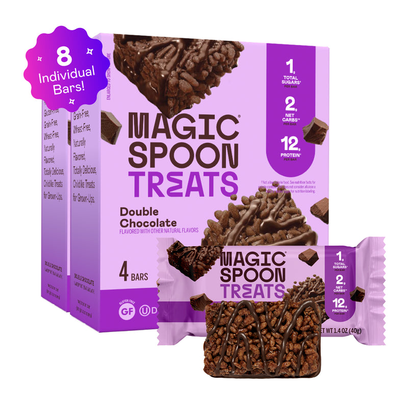 Magic Spoon Protein Treats 8 Bars (2 Boxes) - Double Chocolate