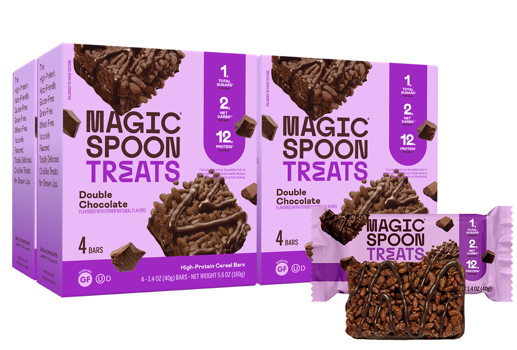 Double Chocolate Cereal Treats | Chocolate Cereal Snack Bars | Magic Spoon