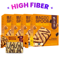 linear-gradient(to bottom, #FFD533 0%, #FFB244 100%) | Magic Spoon Chocolate Peanut Butter Treats