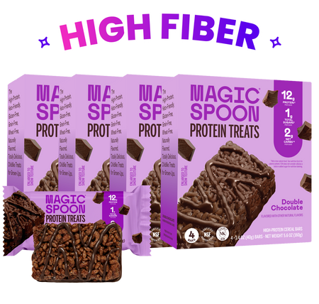 Magic Spoon Double Chocolate - 16 Cereal Treats (4 Boxes) at magicspoon.com