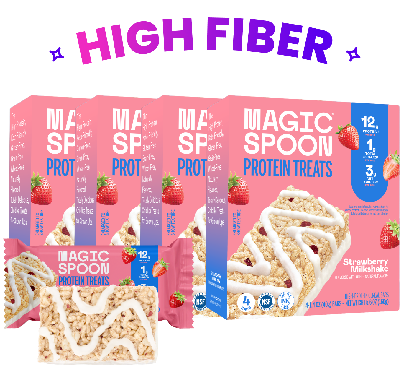 linear-gradient(to bottom, #FCD1DA 0%, #FCD1DA 100%) | Magic Spoon Strawberry Milkshake Treats
