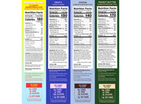 Four boxes of protein cereal with nutrition facts labels displayed: Classic Marshmallow, Fruity, Cocoa, and Peanut Butter var