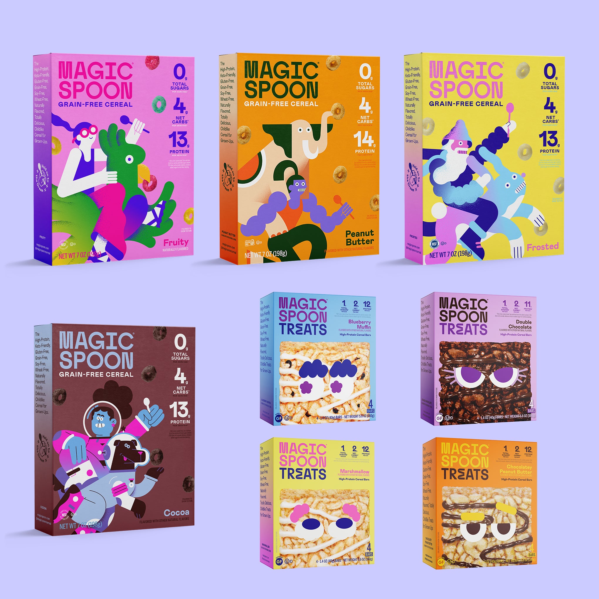 Magic Spoon Cereal + Treats Box Fronts
