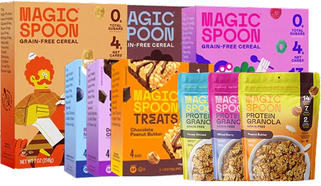 bundle banner cereal, treats and granola
