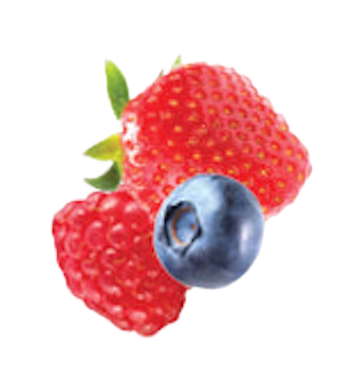 strawberries and blueberry