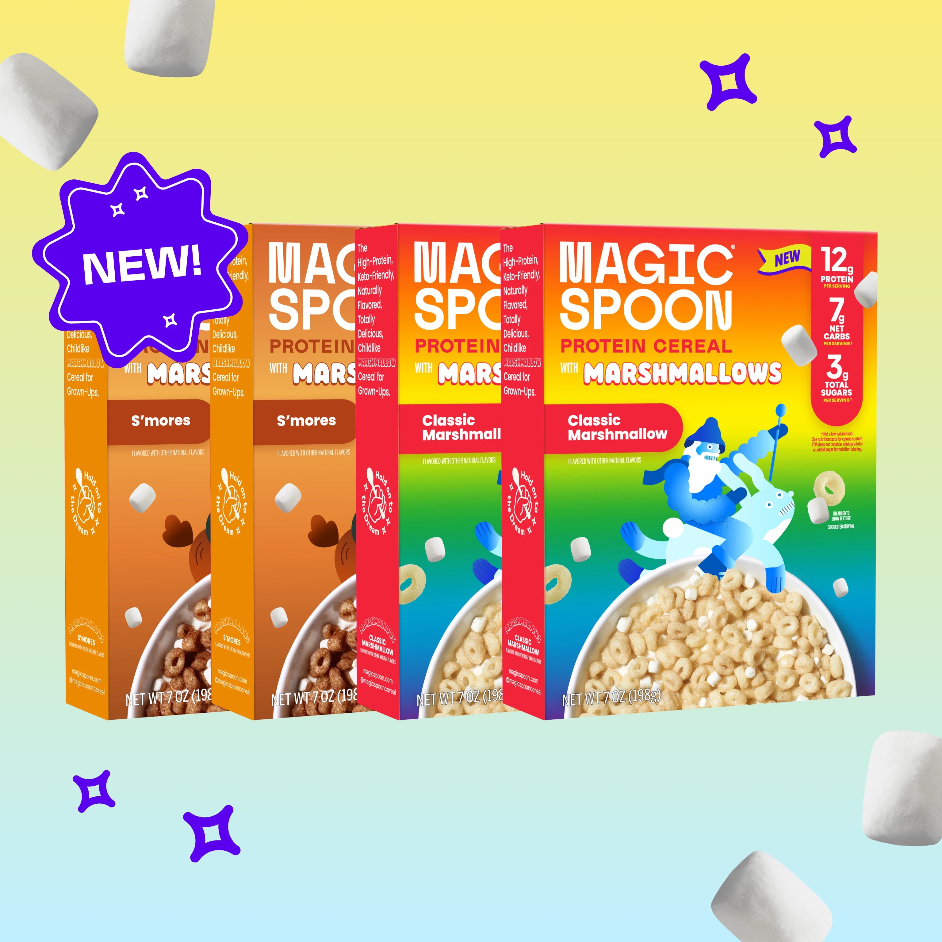 Magic Rocks Cereal Cereal Treats | High Protein, Low Sugar Cereal Bars | Magic Spoon
