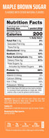 Maple Brown Sugar Nutritional Panel