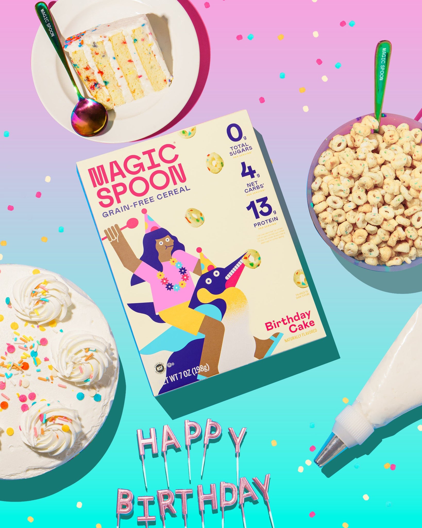 Magic Spoon Birthday Cake