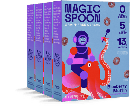 Magic Spoon Blueberry Muffin - 1 case (4 boxes) at magicspoon.com