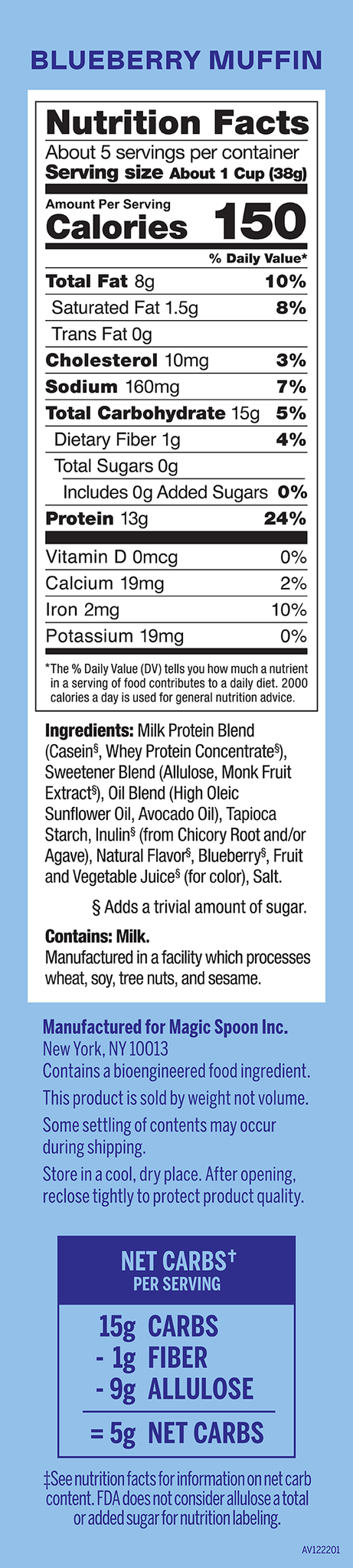 Blueberry Muffin Ingredients