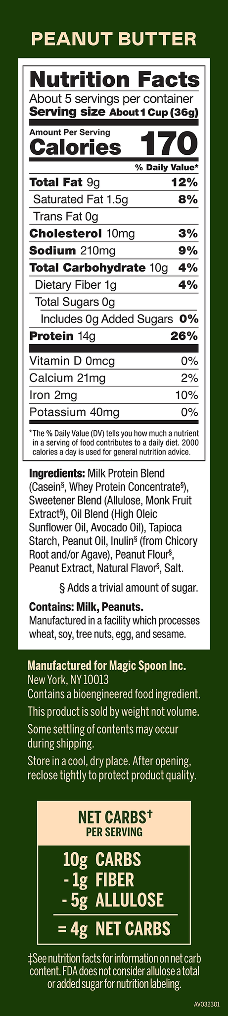 Peanut Butter Cereal Ingredients