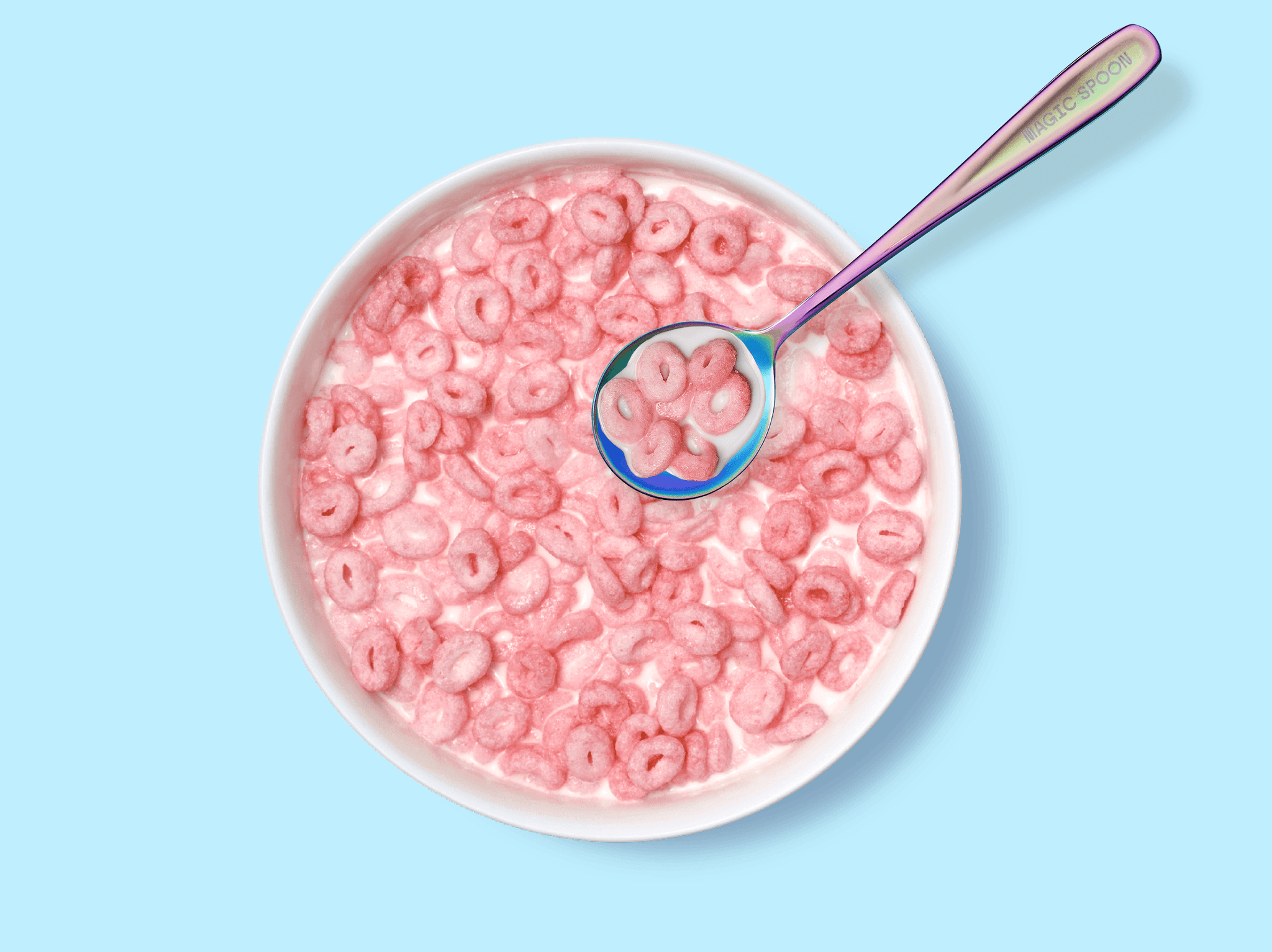 Bowl of Strawberry Milkshake Cereal