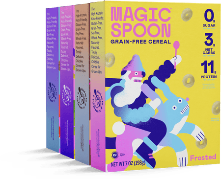 Magic Spoon Variety with Blueberry - 1 case (4 boxes) at magicspoon.com